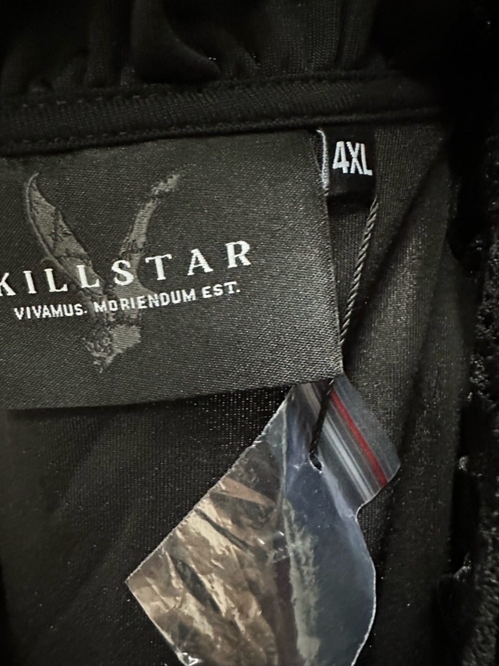 Kill Star black velvet Prudence Dress size 4XL - Picture 4 of 5